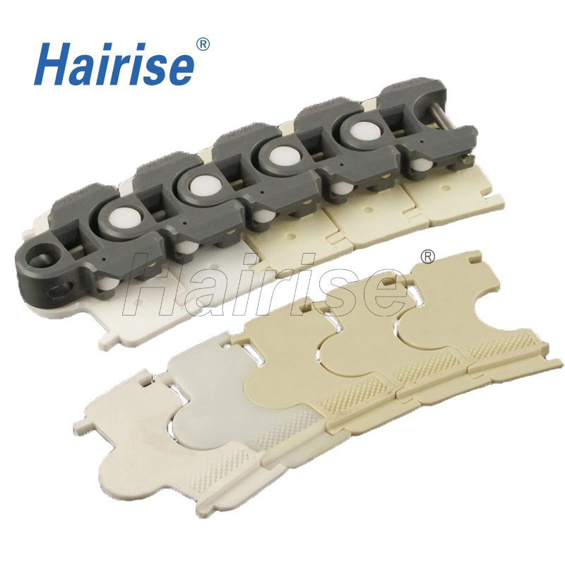 Hairise PT250A/B Multiflex Screw Conveyor Chain with Side Roll Used for Bakery, Dairy, Fruit, and Vegetable