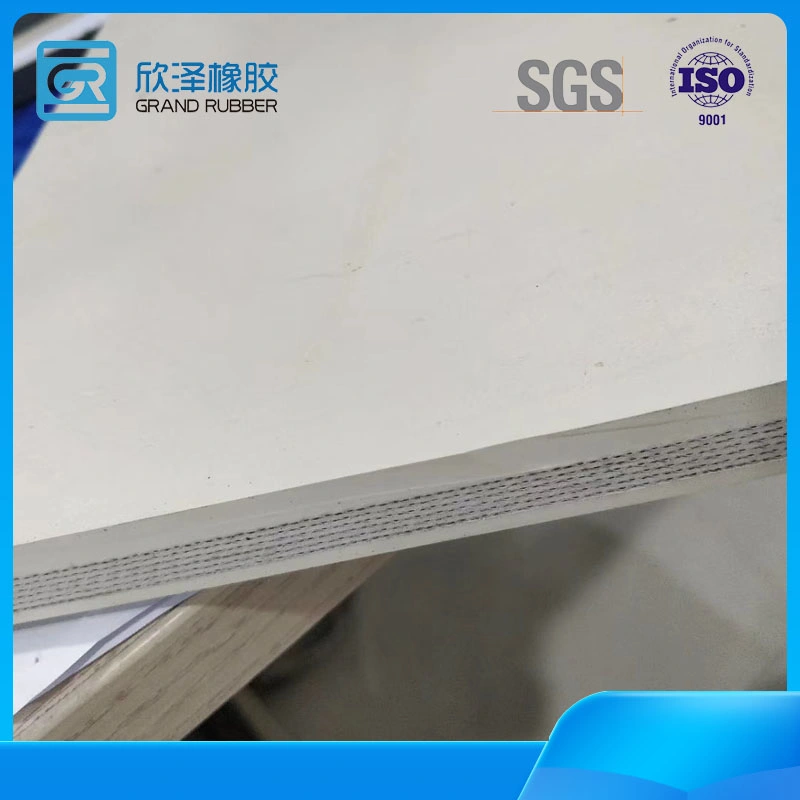 FDA High Quality Oil Resistant White Inclined Sidewall Cleated Rubber Belt Factory Conveyor Belt for Food Industry