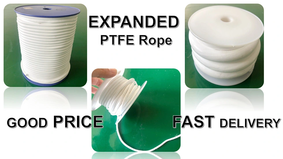 100% PTFE Sealing Rope Soft Twistable for Wider Temperature Operating
