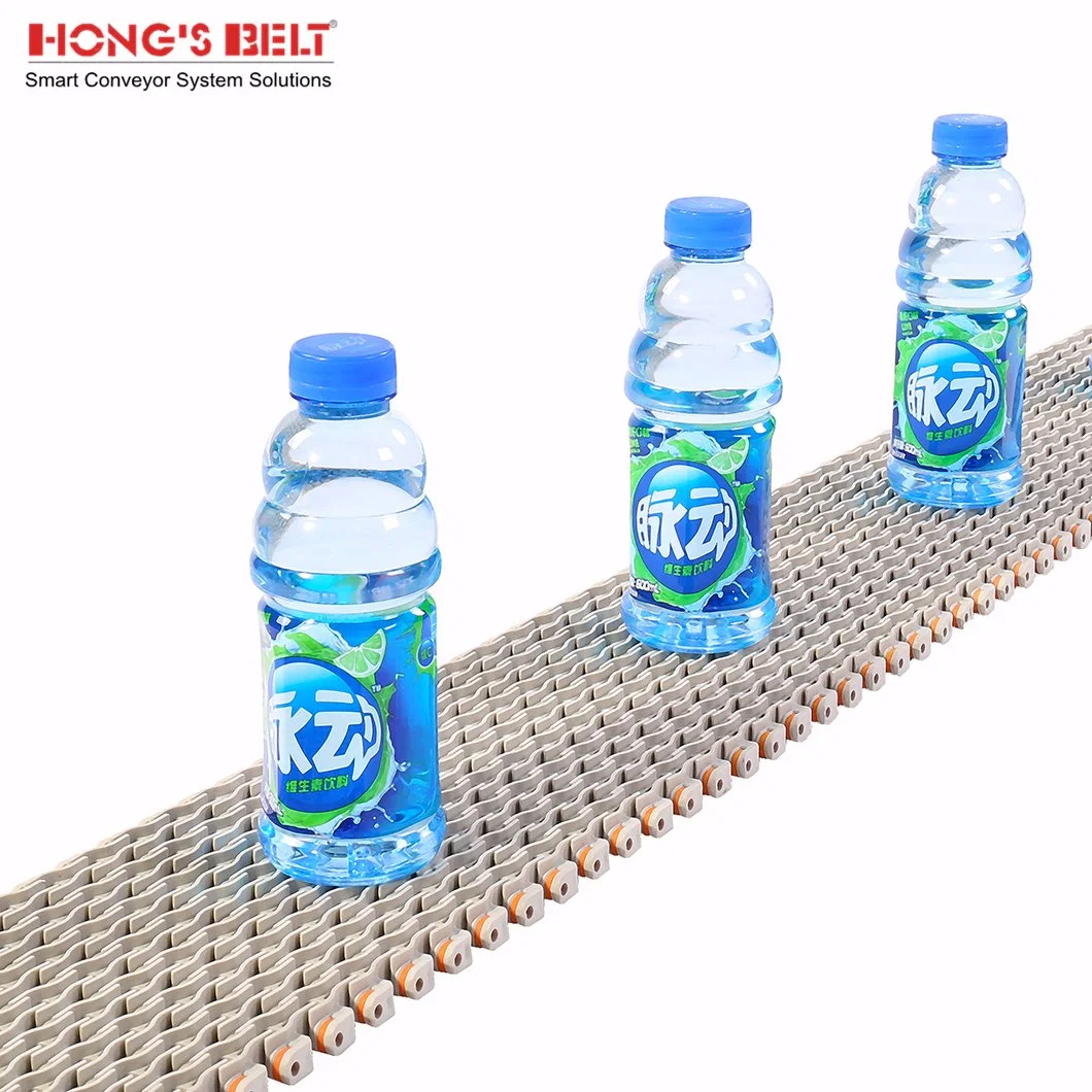 Hongsbelt HS-600b Raised Rib Modular Plastic Conveyor Belt for Textile Industry