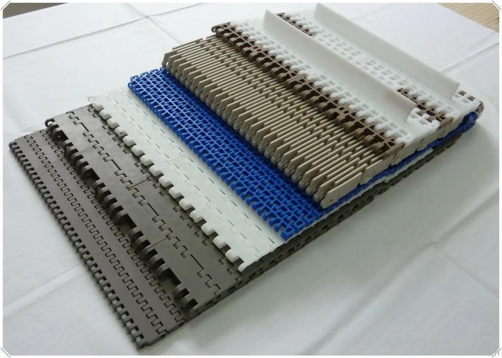 Plastic Baffle POM Conveyor Modular Belts with Flights