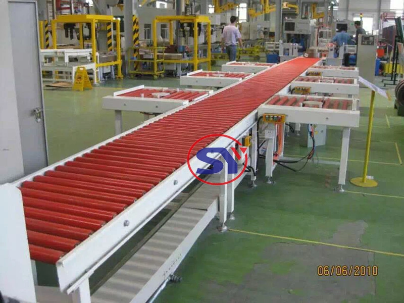 Stainless Steel Motorised Gravity Roller Conveyor Table for Pallet Carton Box Crate