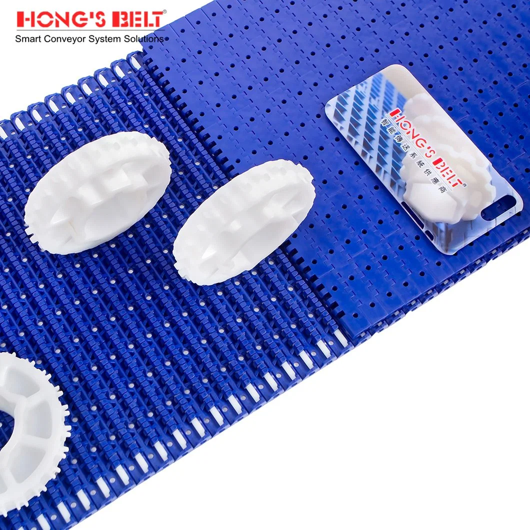 Hongsbelt HS-1100ab-N Perforated Flat Top Modular Plastic Conveyor Belt for Can Making