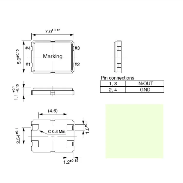 Direct Manufacturer of Crystal Resonator/Oscillator SMD7050 16MHz 12PF 20ppm with Wide Operating Temperature Range for Harsh Environments