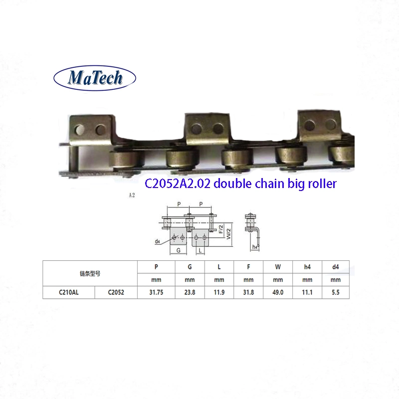 Stainless Steel Table Flat Top Transport Transmission Conveyor Chain