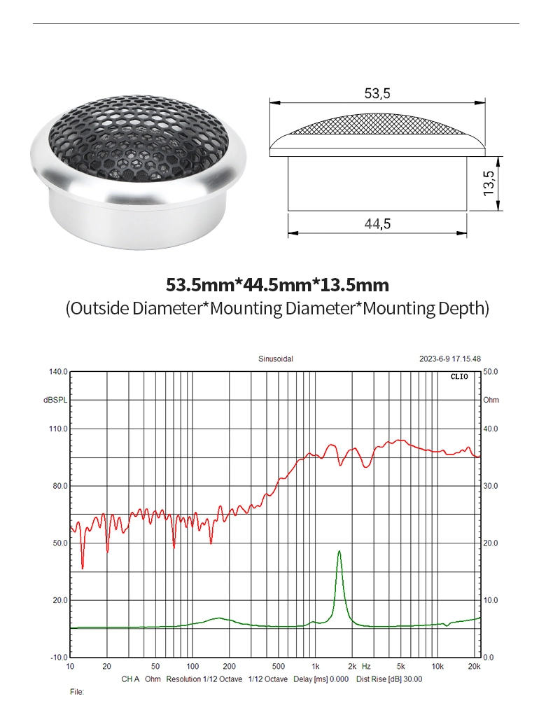 OEM 6.5 Inch Car Audio Speaker System 2 Way Car Component Speaker