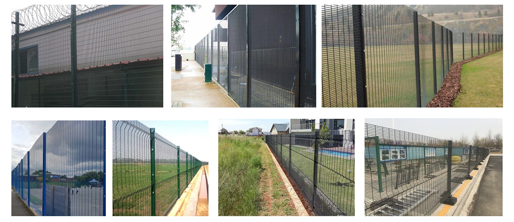 High Quality Metal Barbed Wire Mesh Anti Climb 358 Security Fence for Railway Station