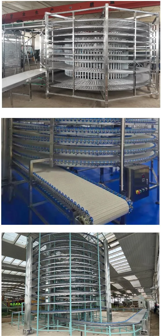 Commercial Spiral Cooling Tower for Bread/Cake/Pizza Cooling Conveyor Hot Sale