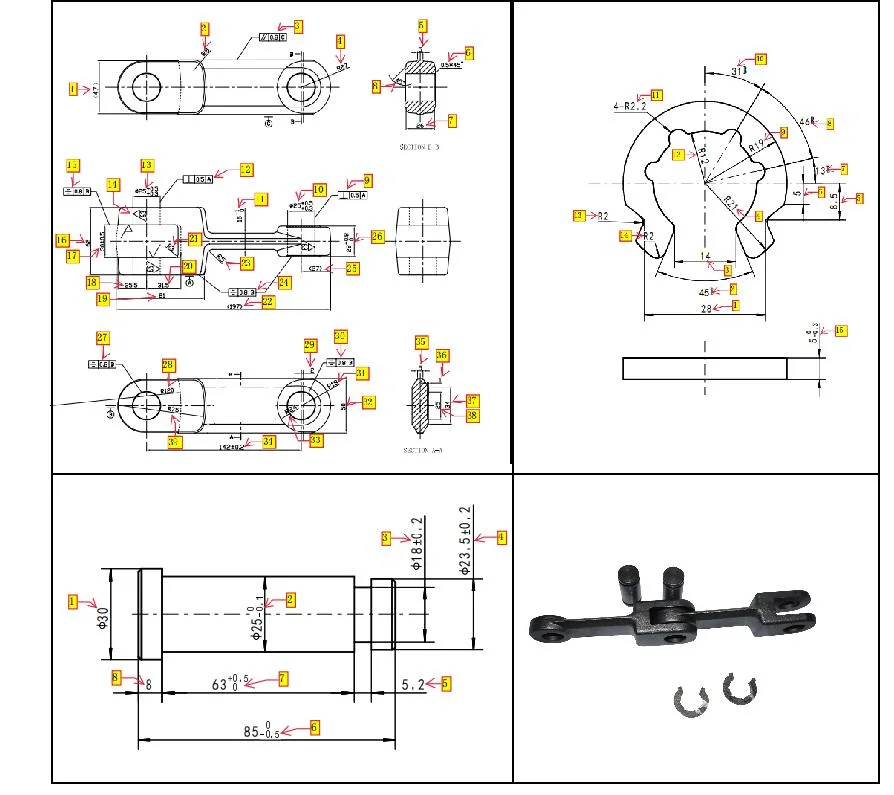 China Factory Custom Carbon Steel/Stainless Steel Transmission Industrial Chain Conveyor Chain Sprocket Roller Chain