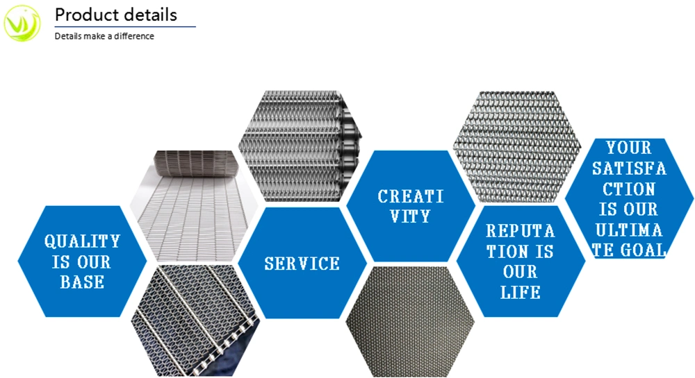 High Strength Stainless Steel Wire Mesh Food Conveyor Belt