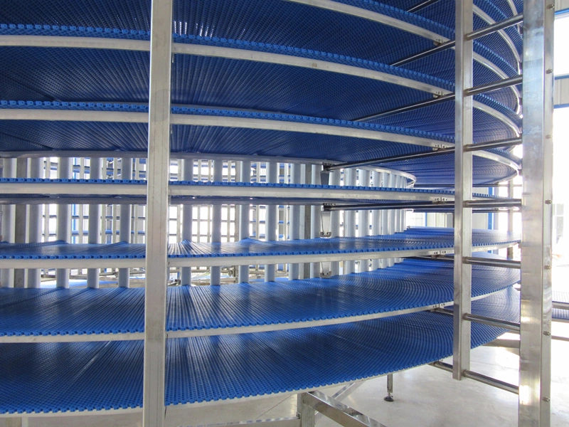 Spiral Conveyor Cooler Food Grade 304 Stainless Steel Spiral Cooling Conveyor