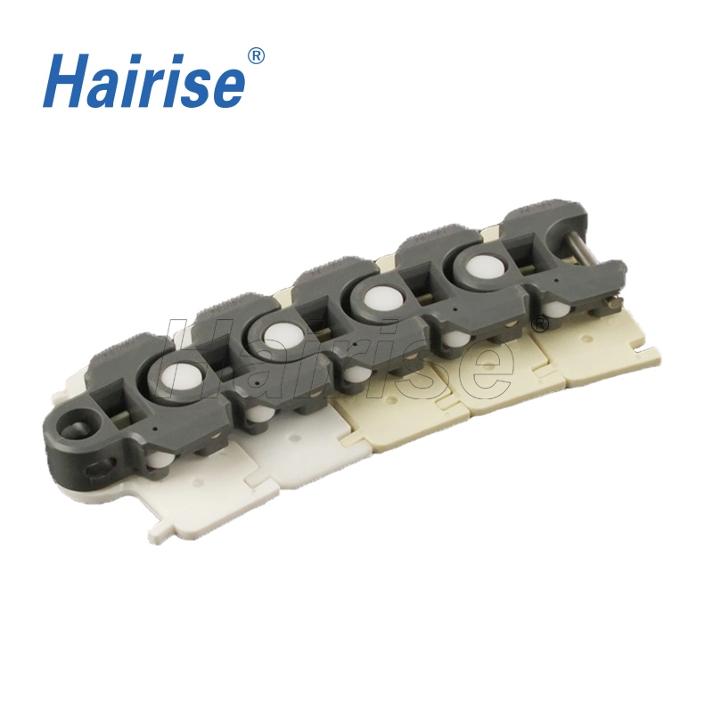 Hairise PT250A/B Multiflex Screw Conveyor Chain with Side Roll Used for Bakery, Dairy, Fruit, and Vegetable