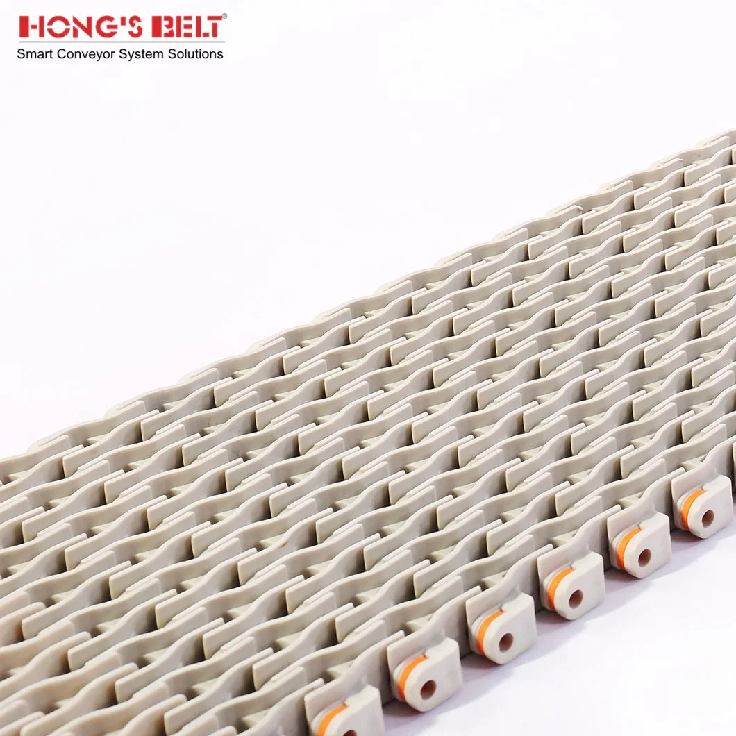 Hongsbelt HS-600b Raised Rib Modular Plastic Conveyor Belt for Textile Industry