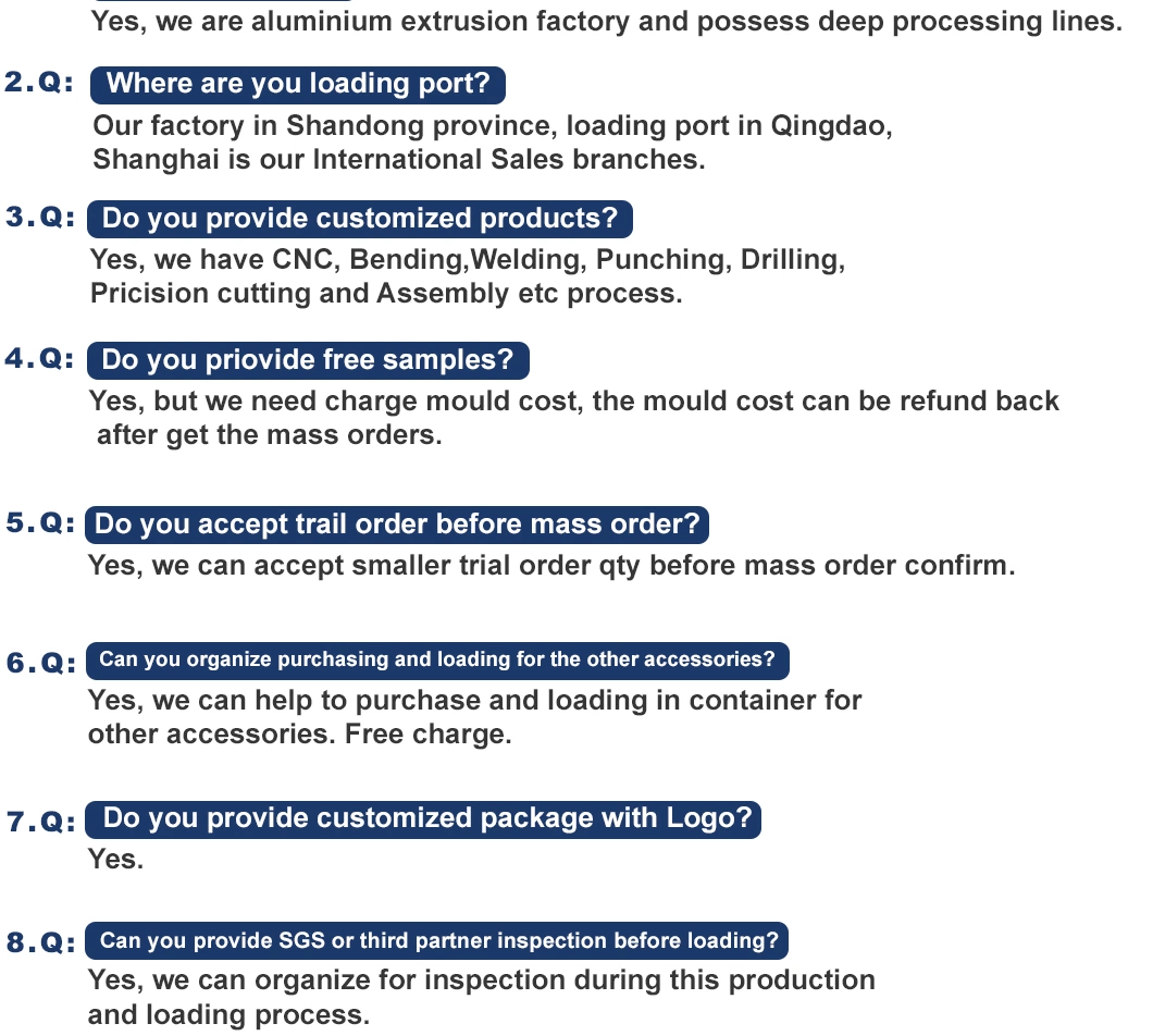 Good Price Transport ISO Factory Extrusion Metal Aluminum Alloy Aluminium Industrial Profile