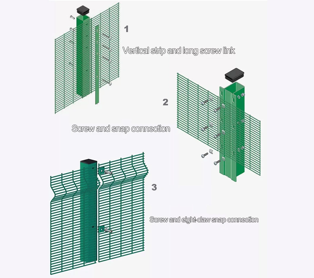 Durable Welded 358 Anti Climb High Security Wire Mesh Fence