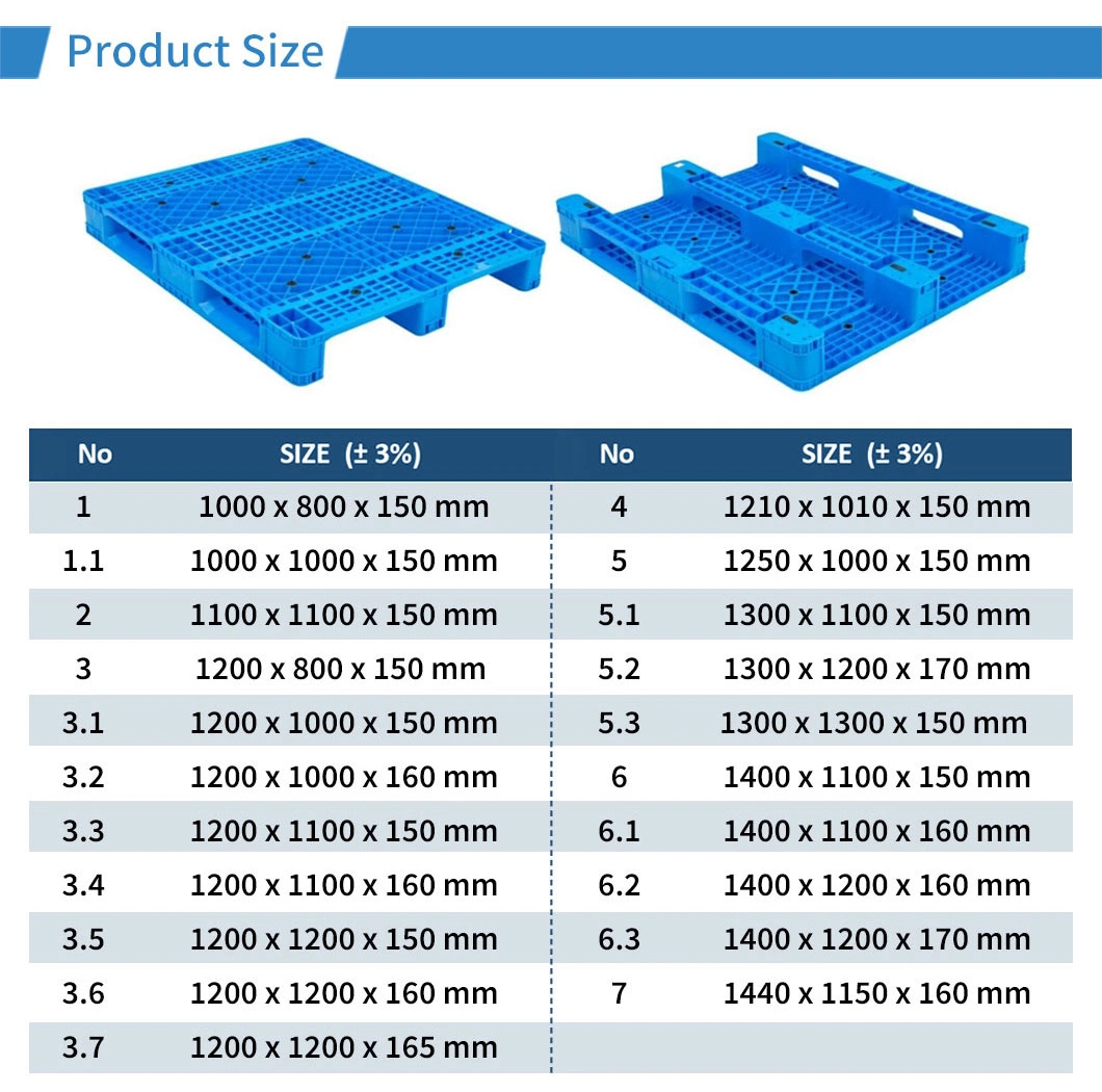 Pallet 1210 HDPE Recycled Plastic Storage System Collapsible Containers for Manufacturing Industrial Plastic Pallet