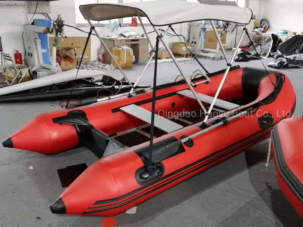 Manufacturer Haoyu Boat Rescue Boat Fishing Boat Inflatable Boat 3.9m/12.8FT EVA Non-Slip Surface