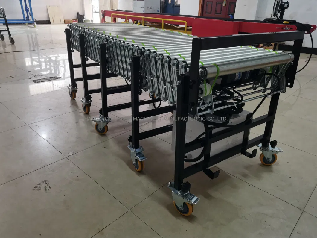 Hot Sale Flexible Powered Roller Conveyor Expandable Motorized Roller Conveyor