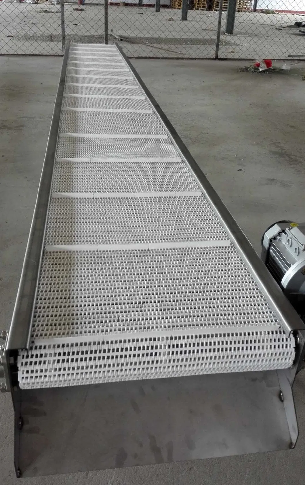 Easy-to-Clean Plastic Conveyor Belts with 27.2mm Pitch