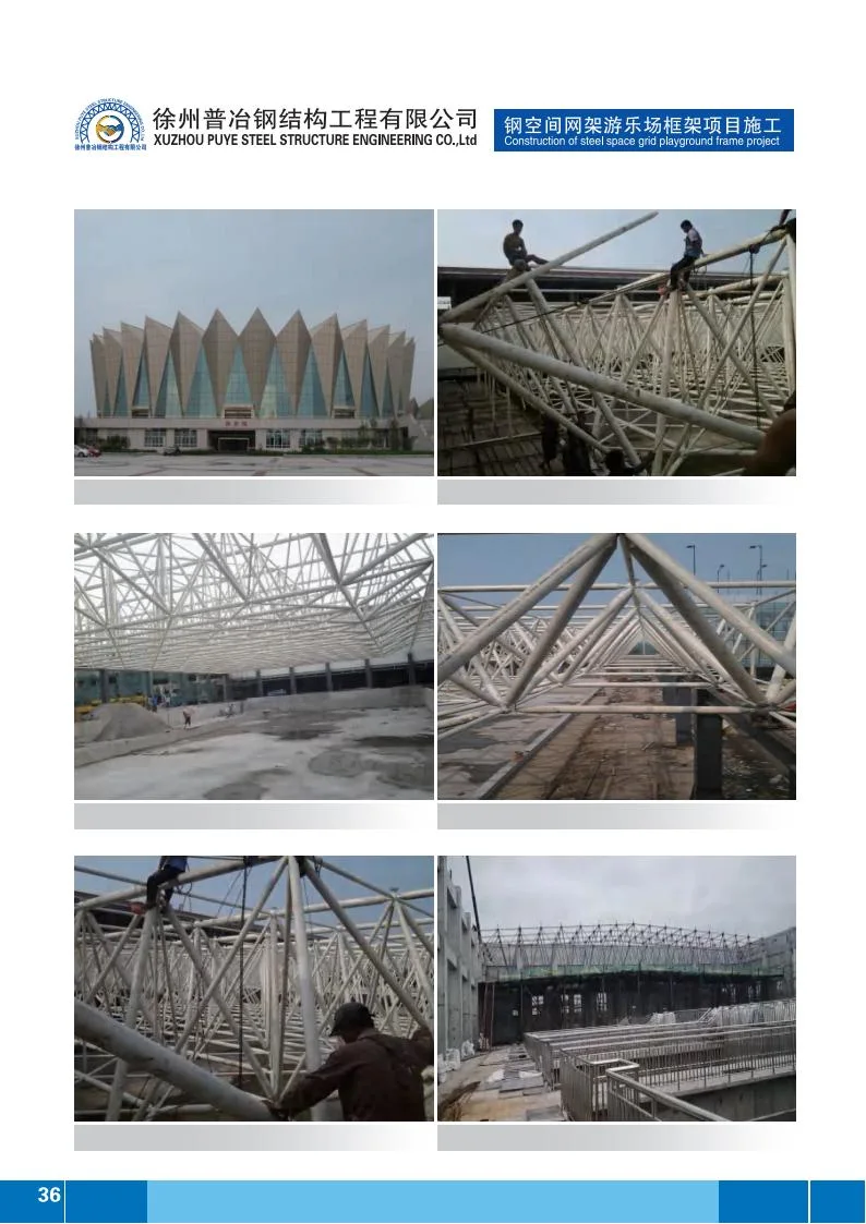 Steel Truss Steel Space Frame Structure Made in China High Quality Steel/Bolt Ball Space Frame/Space Frame Bearing Support Cone Head Sleeve