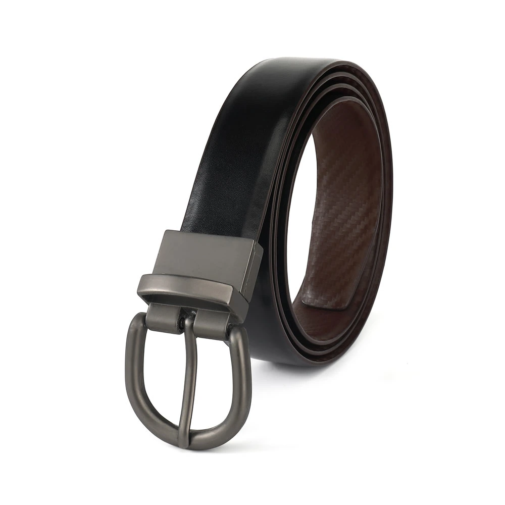 Top Fashion Accessories Smooth Split Leather Belt for Male