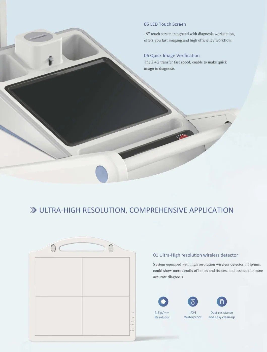 Portable Fluoroscopy X-ray System Digital Radiography X-ray System High Quality Digital X Ray Imaging System UC-Arm Dynamic Dr