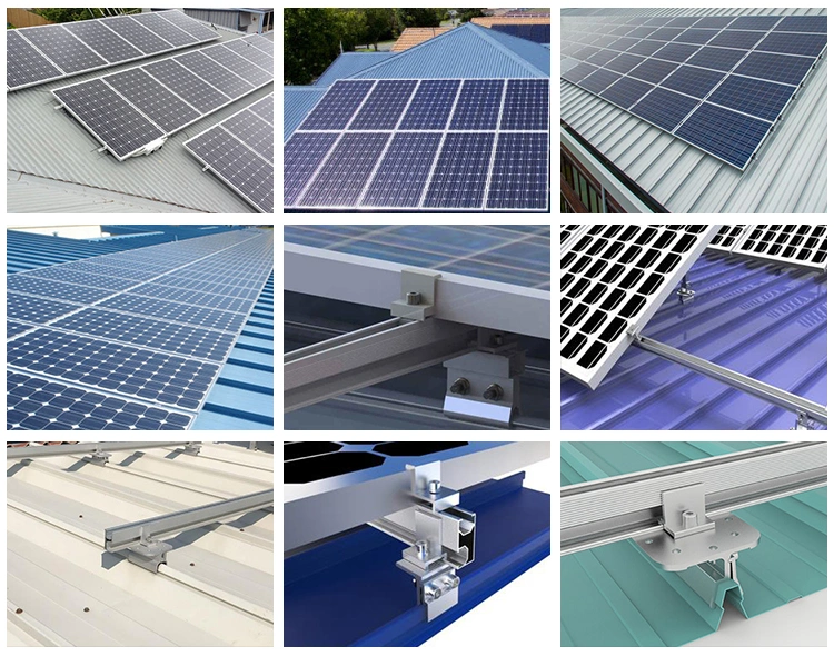 Adjustable Metal Tin Clamp Angle Top Solar Panel Roof Mounting Brackets