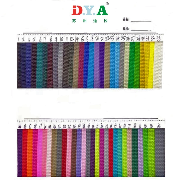 Multi Color Customize Width PP Webbing Belt in Stock Flat Cheap Polypropylene Webbing for Bag Strap