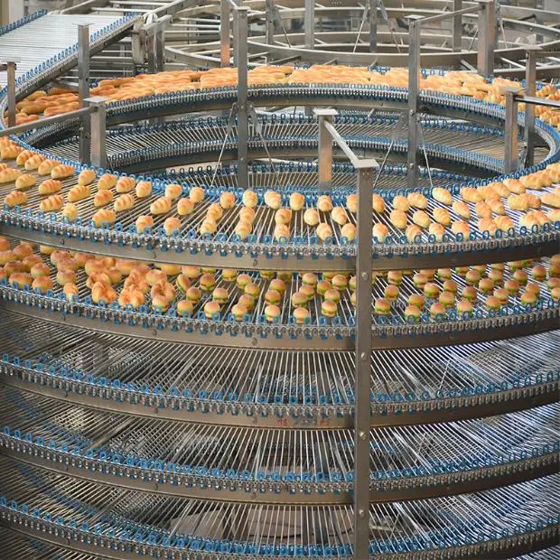 Industrial Food Spiral Cooling Tower/Chilling Conveyor for Bread/Cake/Pizza