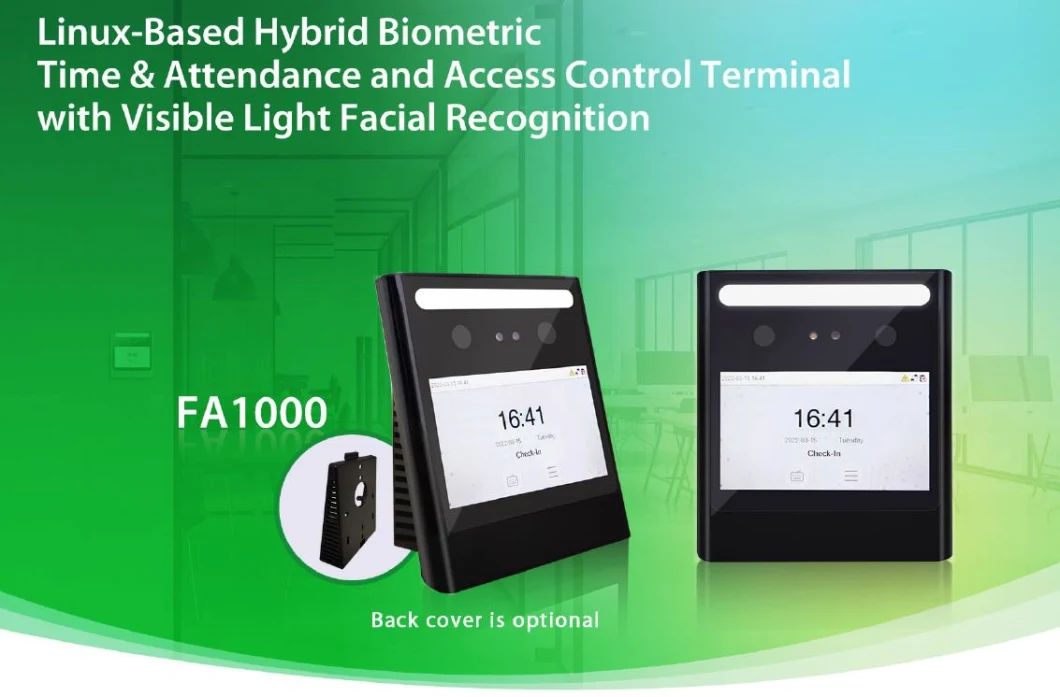 Dynamic Face Recognition RFID ID Card Time Attendance System with Backup Battery