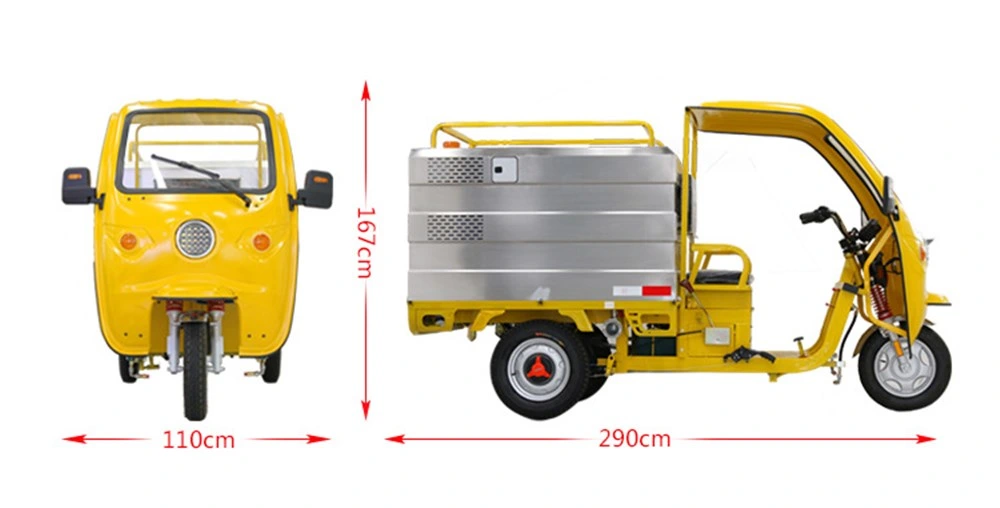Road Surface High Pressure Flush Electric Tricycle