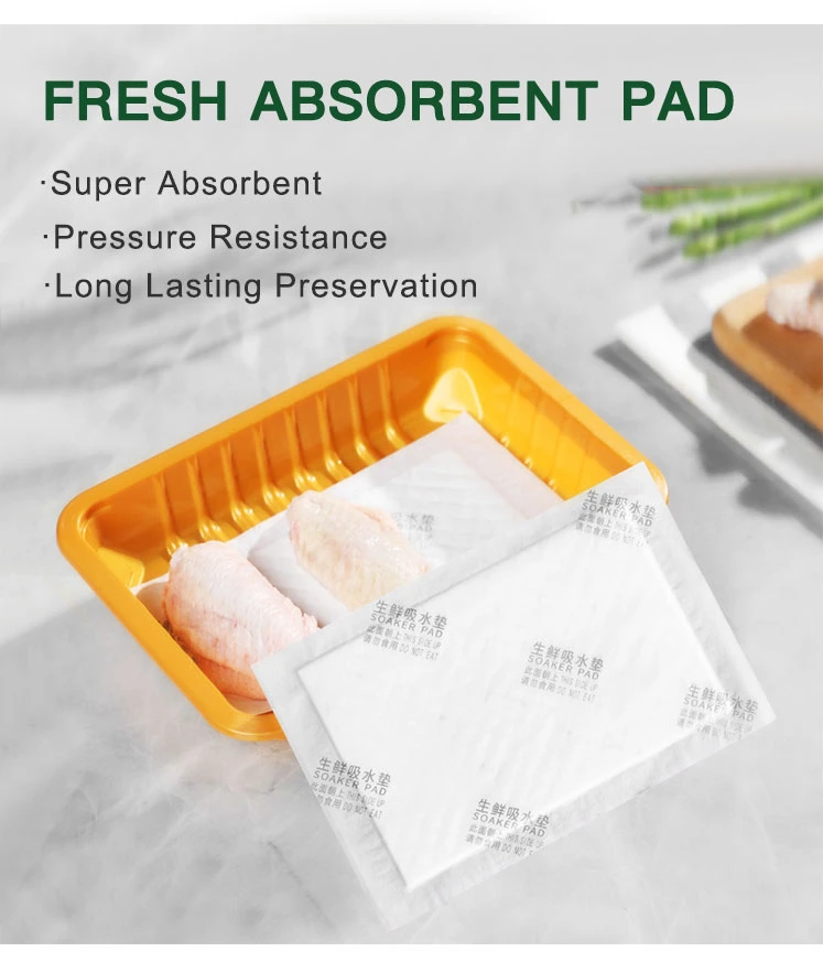 Disposable Beef Pork Mutton Packaging High Quality Food Absorbent Pad for Meat Packing