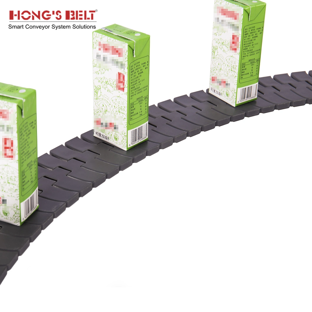 Hongsbelt HS-1060A Rexnord Tabletop Chain Chain Conveyor Plastic Table Top Curve Conveyor Chain