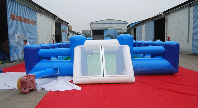 Interactive Street Soccer Inflatable Field Soccer Soap Inflatable Football Field Stadium