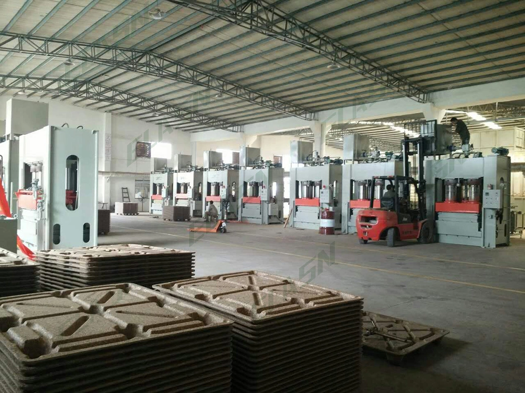 Wooden Pallet Production Line Sawdust Press Mould Machine Transport Pallet Maker Machine