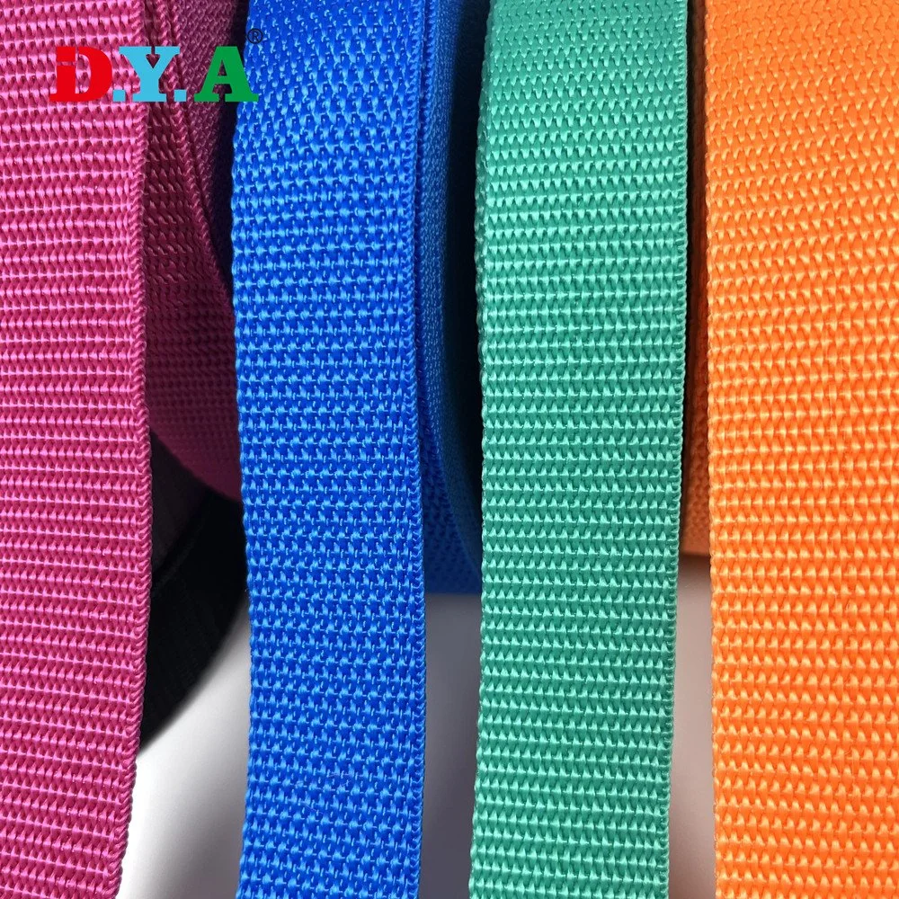 Multi Color Customize Width PP Webbing Belt in Stock Flat Cheap Polypropylene Webbing for Bag Strap