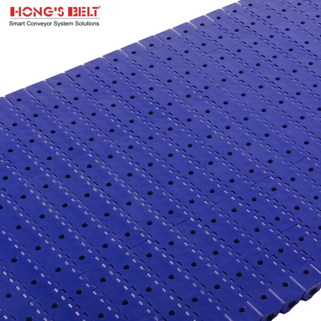 Hongsbelt HS-1100ab-N Perforated Flat Top Modular Plastic Conveyor Belt for Can Making