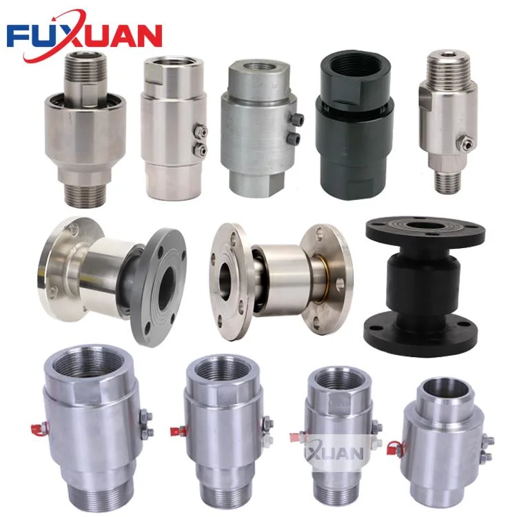 Stainless Steel and Carbon Steel Threaded Flange Connection Hydraulic Oil Water High Pressure Rotary Joint
