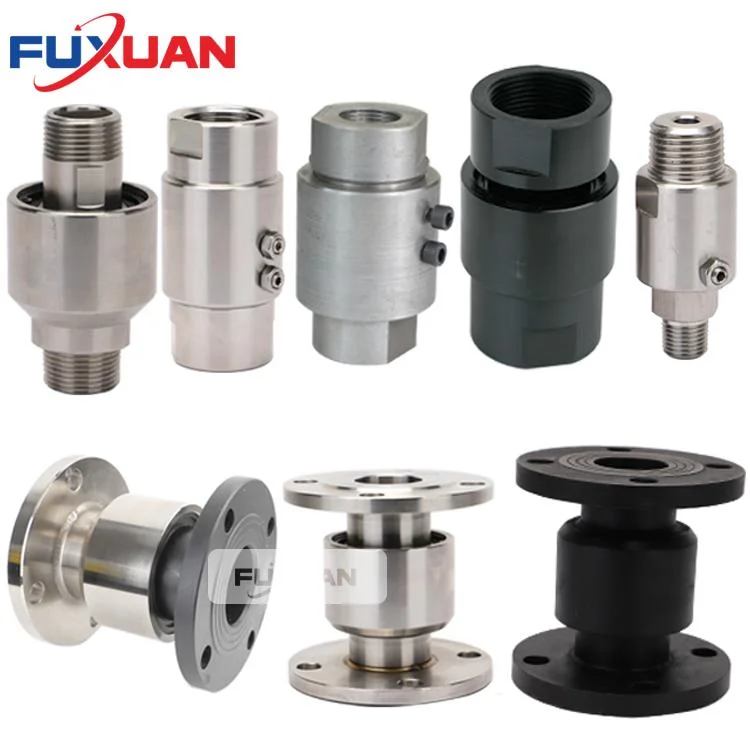 Stainless Steel and Carbon Steel Threaded Flange Connection Hydraulic Oil Water High Pressure Rotary Joint