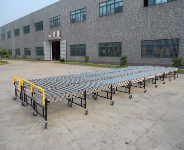 Flexible Roller Conveyor Systems with Power Support Custom Length and Width