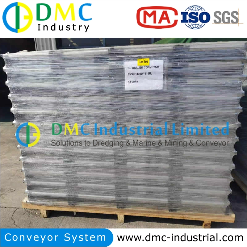 Heavy Duty Motorized Conveyor Galvanized Chain Automatic Drum Roller Conveyor with Adjustable Speed Load Capacity Pallets Carton Boxes Logistic Conveyor Lines