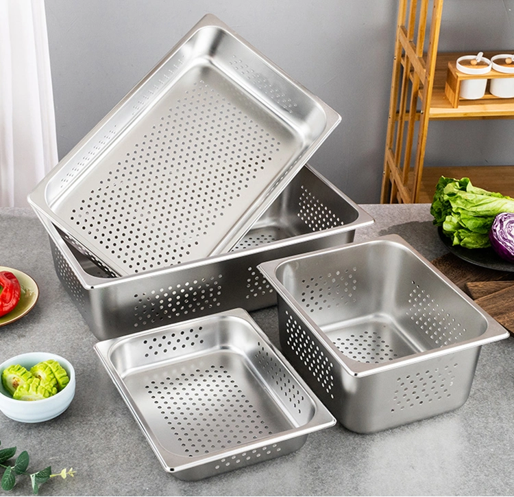 Heavybao Hot Sale Perforated Standard Gn Pan for Commercial Kitchen