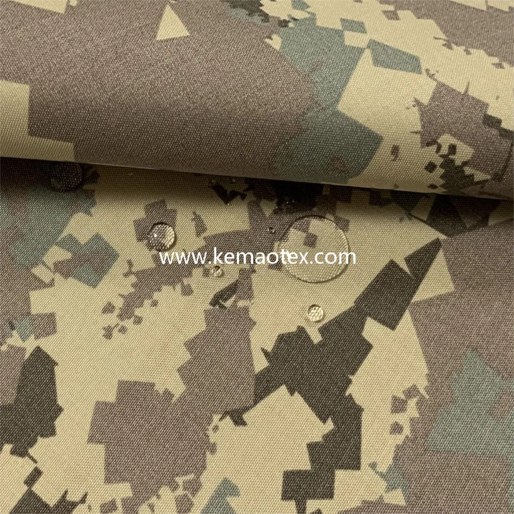 Nylon 66 Oxford Fabric with PU Coated for Turkish Camouflage Printed Fabric