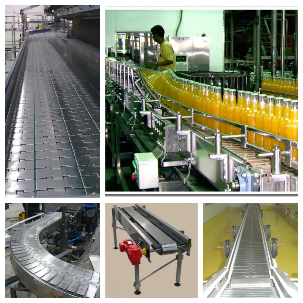 Ss881-K325 Sideflex Conveyor Flat Top Chains Stainless Steel Radius Conveyor Chains