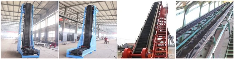 High Performance Mining Transport New Inclined Sidewall Rubber Grain Belt Conveyor System