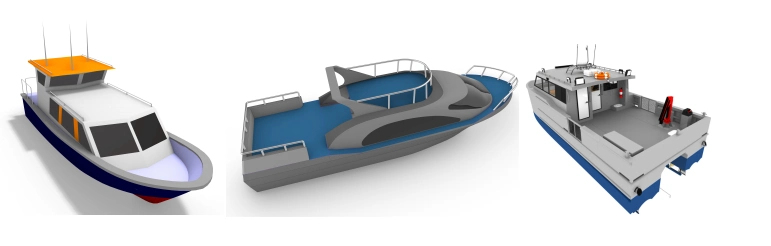 Chinese Fiberglass Surface Drive High Speed Unmanned Boat for Sale