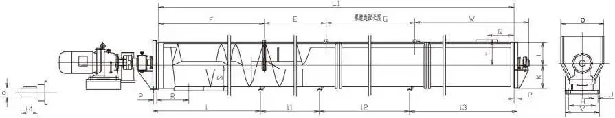 OEM Custom Flexible Spiral Helix Conveying Equipment Auger Conveyor Conveying System