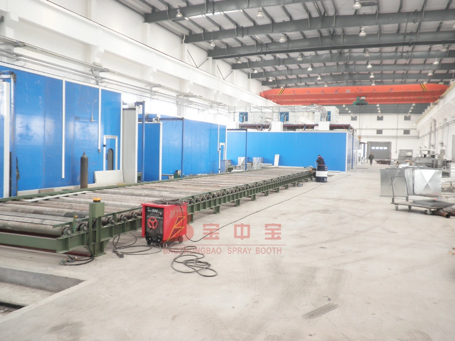 Automatic Transport System for Wind Turbine Tower Paint Production Line