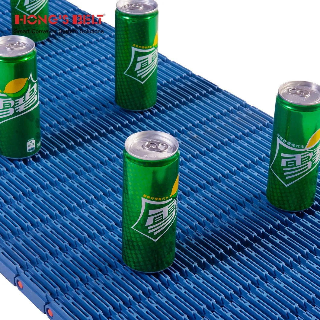 Hongsbelt Raised Rib Plastic Modular Conveyor Belt for Sterilization Line Beverage Industry