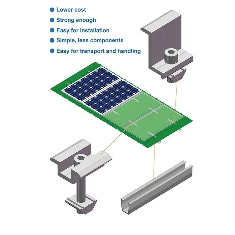 Aluminium/Aluminum Roof Mounting Solar Waterproof Guide Rail Waterproof Bracket